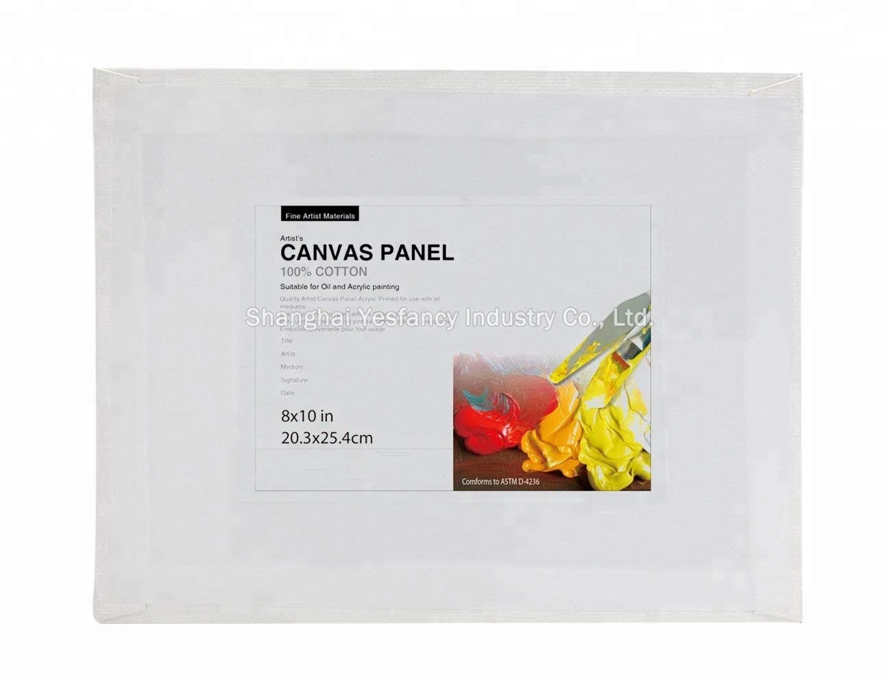 
China wholesale blank canvas for painting customize different sizes canvas panel mini easel painting set 