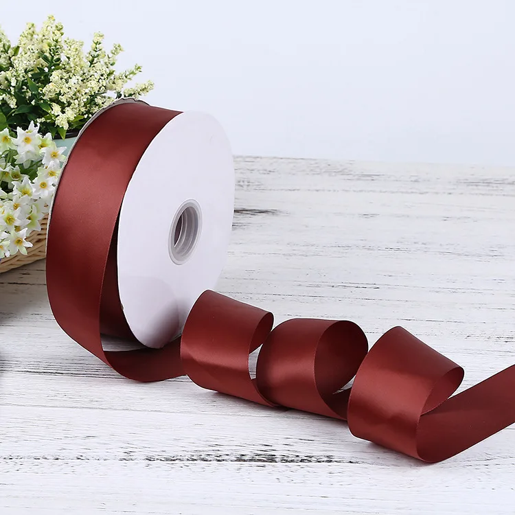 Wholesale 100 yard double face double faced satin ribbon