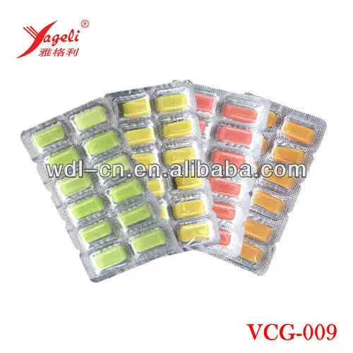 
Hot sell 12ct colourful fruity the snow waves xylitol chewing gum xylitol balls VCG-009 