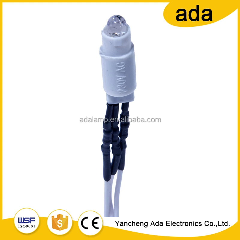 Лаконичный дизайн 240 В светодиодный индикатор лампы