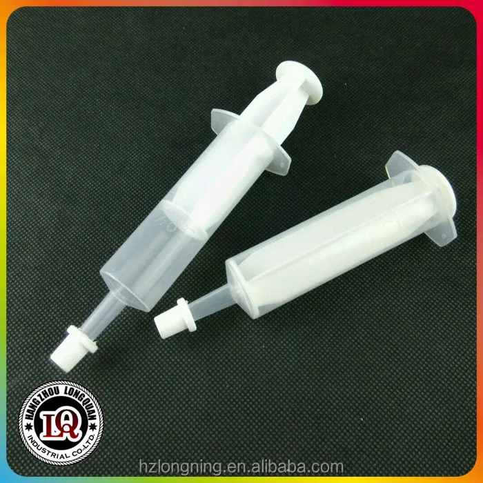 Black And Clear Plastic PP Jello Shot Syringes With Lids
