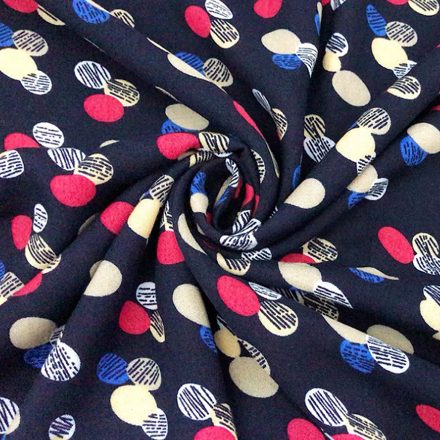 Shaoxing текстиль на заказ вискоза 100% пряжа печатная ткань вискоза для платья