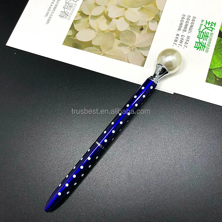 2018 logo ballpoint pen Carat pear pen for lady wedding Rose gold