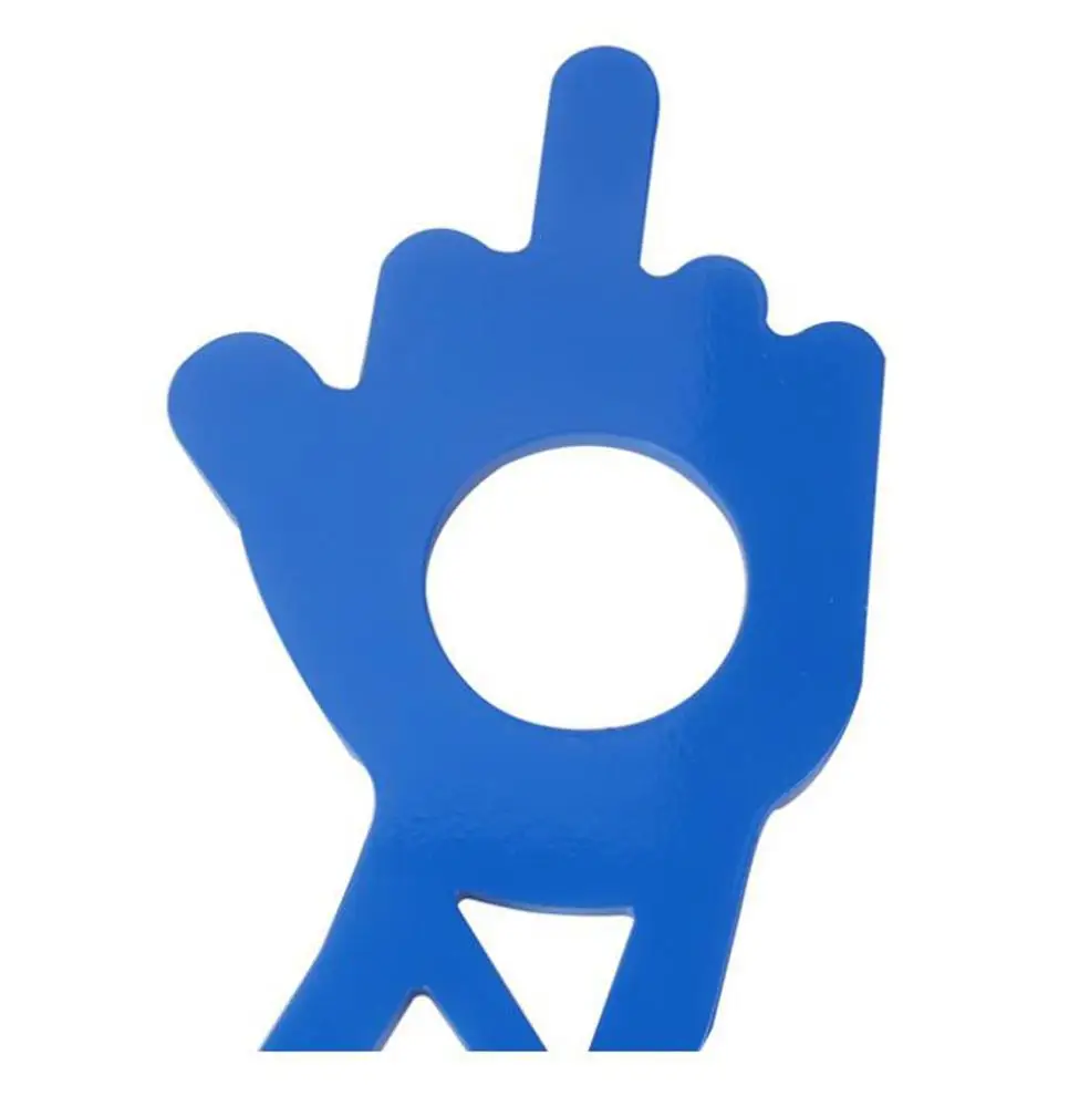  Car Refit Racing Universal Middle Finger Personality Rear Trailer Hook Traction Aluminum Alloy Tail
