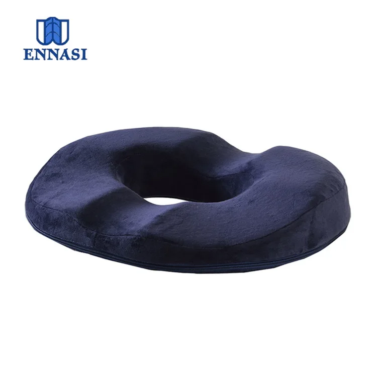 High Quality Memory Foam Donut Seat Cushion for Hemorrhoids CE 100% Polyester Adults Moulding Round Customized Color CN;JIA