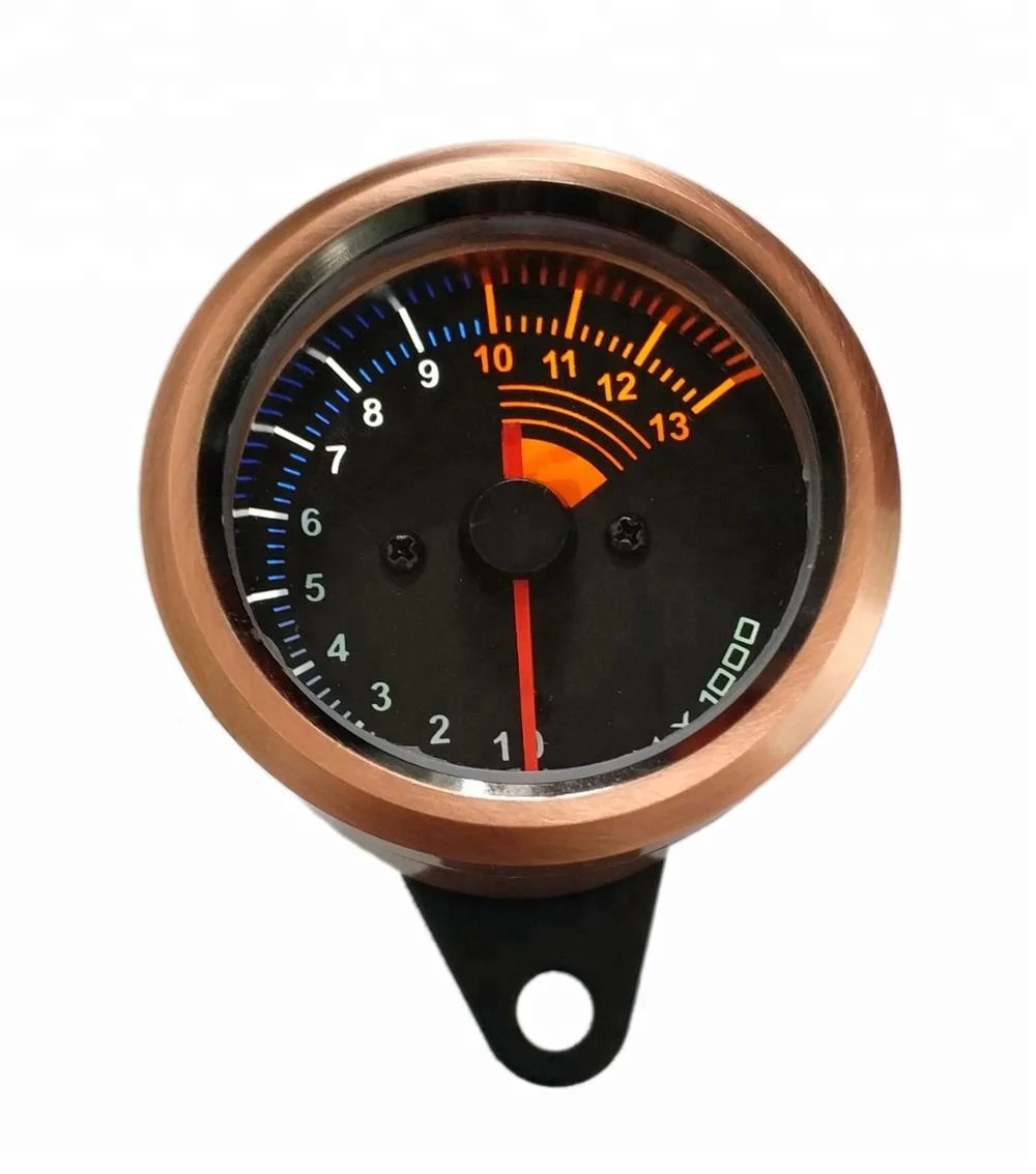 HAISSKY Retro Mini LED Light CG Motorcycle Speedometer