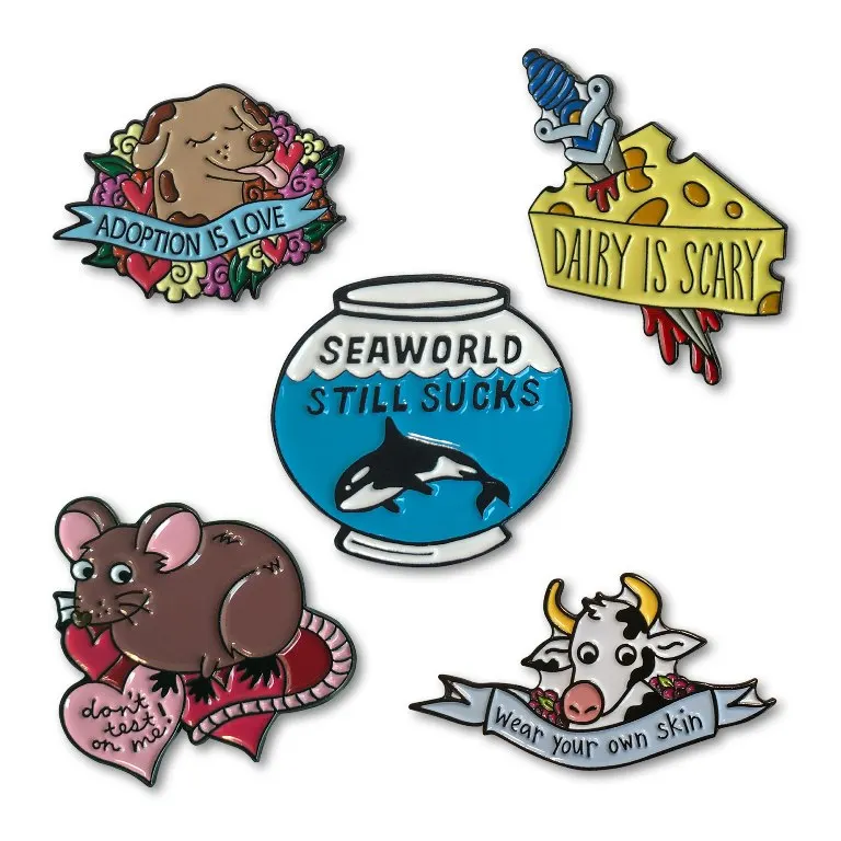 
Новое поступление, мягкий эмалированный значок с животными serise на заказ 