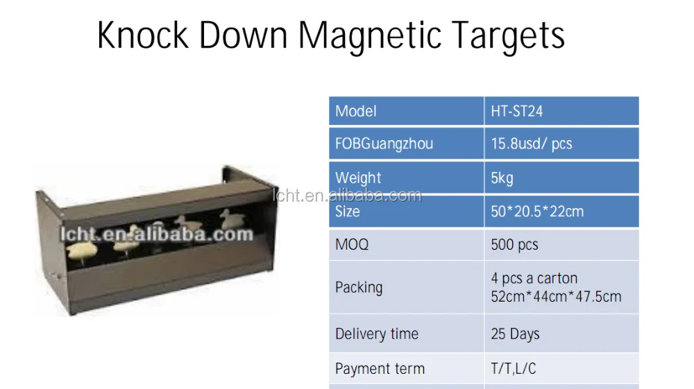 KNOCK DOWN TARGET BOX/air gun pellet shooting target/duck targets