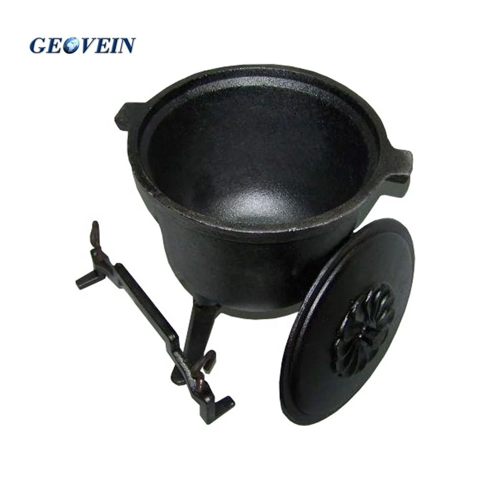 4L-7L-10L-15L Three Legs Cast Iron Meat Pot For Poland