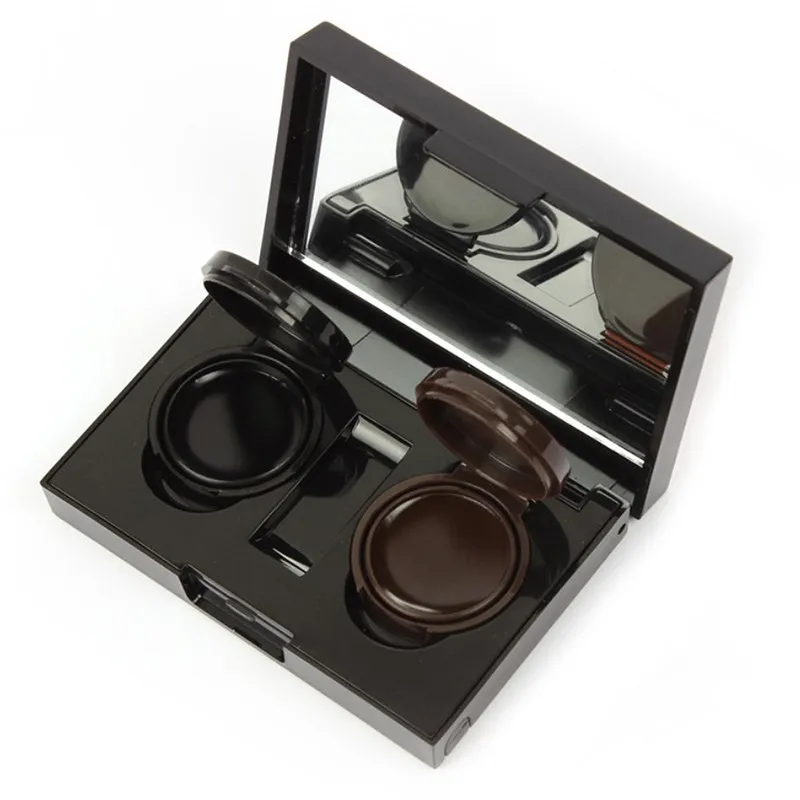 2 вида цветов Подводка для глаз Гель Крем 100% водонепроницаемый, быстро сохнут, карандаш-подводка для глаз Подводка для глаз макияж палитра с зеркалом