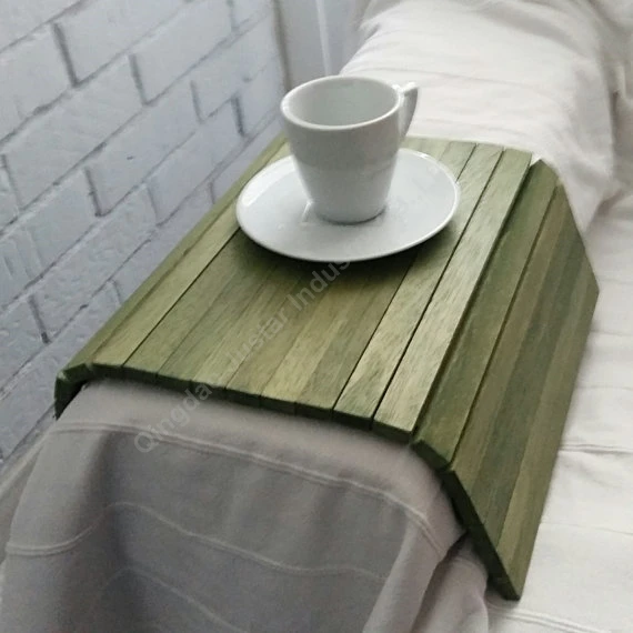 Wood Breakfast Sofa Arm Table Tray