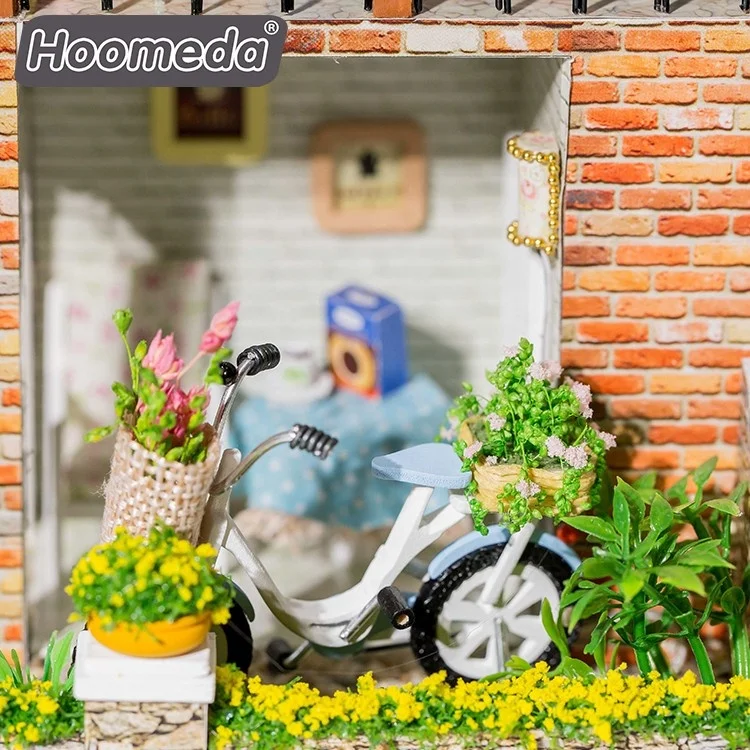 Лучшее качество современные детские деревянные игрушки развивающие Романтический Кукольный домик комплект