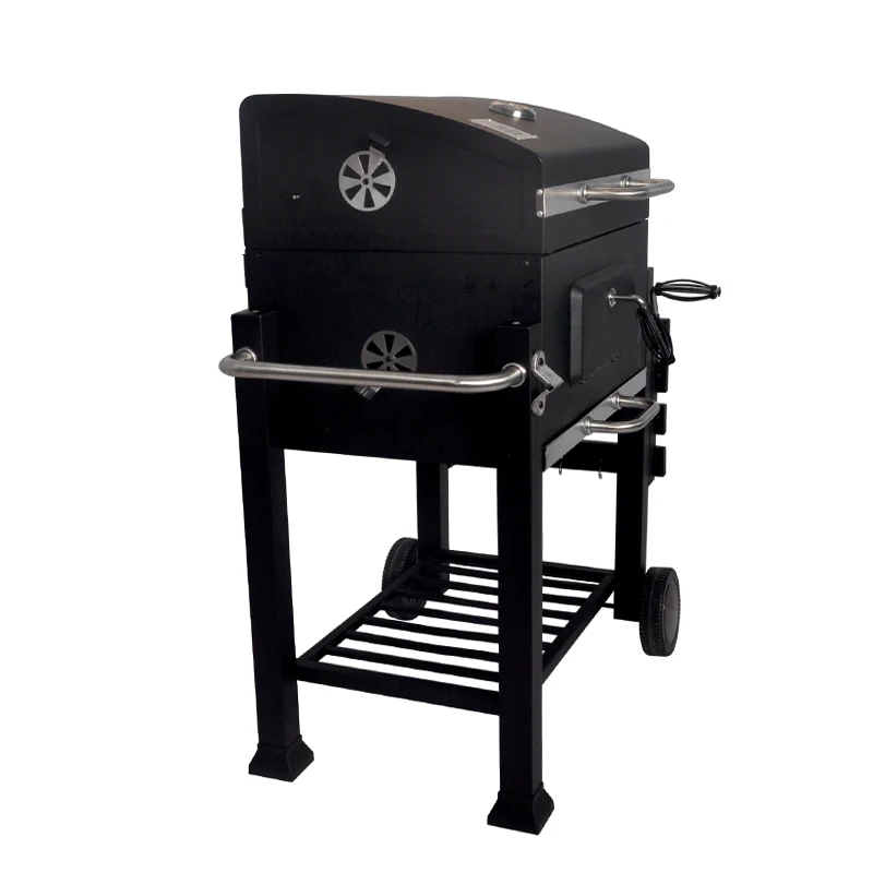 SEJR Outdoor Large Charcoal BBQ Barbecue Grill Meat Smoker 83.5x71.5x108.5cm