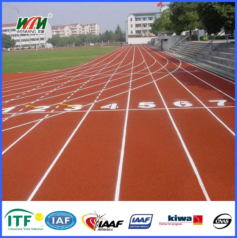 PU Synthetic Rubber Running Tracks Tartan Track