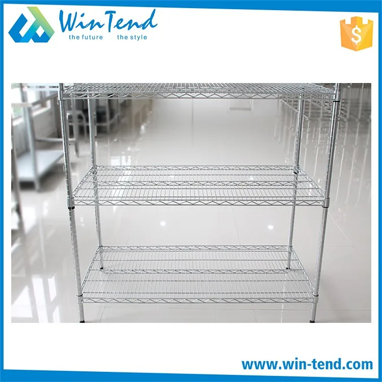 Stainless Steel Round Tube Wire Rack Shelving For Racking And Shelving