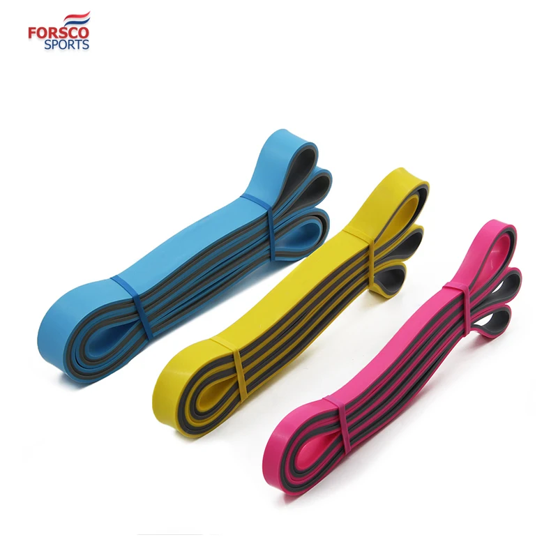  Сверхмощные тренировки для фитнеса двухслойные цветные латексные подтягивающие вспомогательные Эспандеры