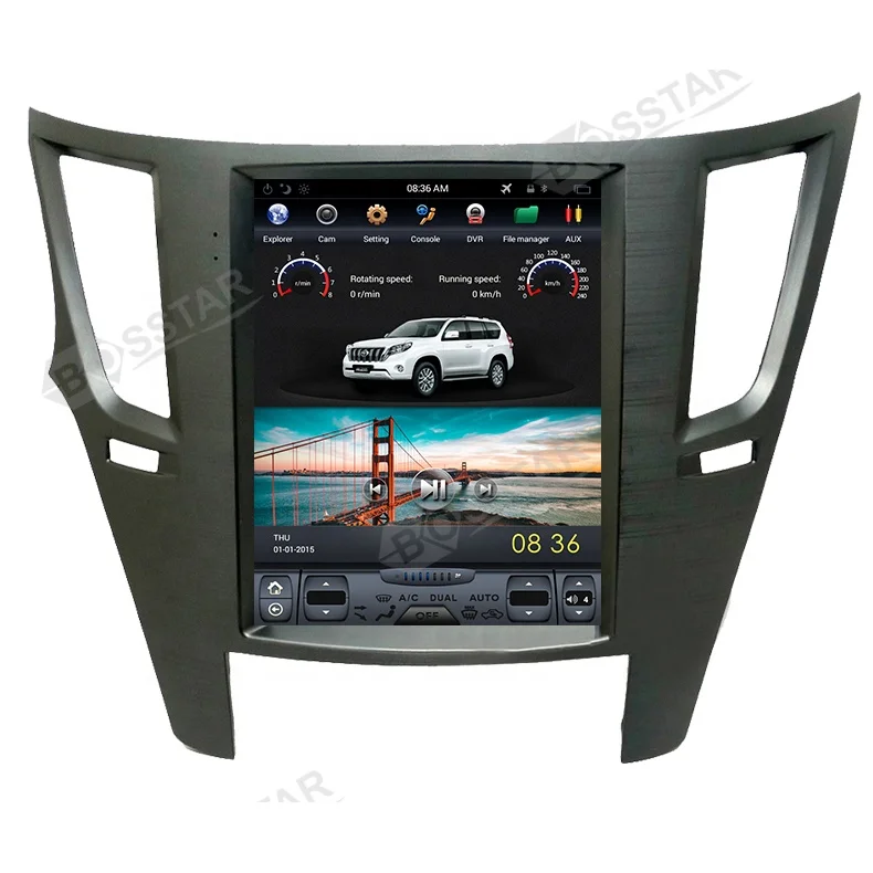 10 4 дюймов вертикальный экран Android автомобильный GPS Навигатор стерео с зеркальным звеном BT Wifi для SUBARU Outback 2010-2014