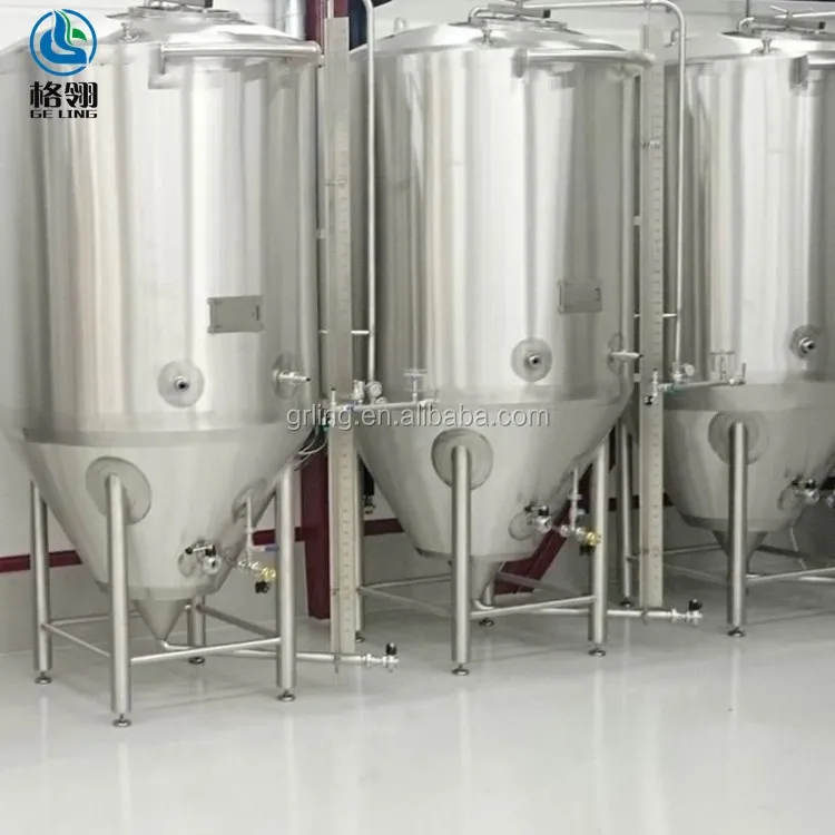 Grape wine Industrial Commercial Stainless Steel Conical Wine Beer Fermentation Tank Best sell 2022