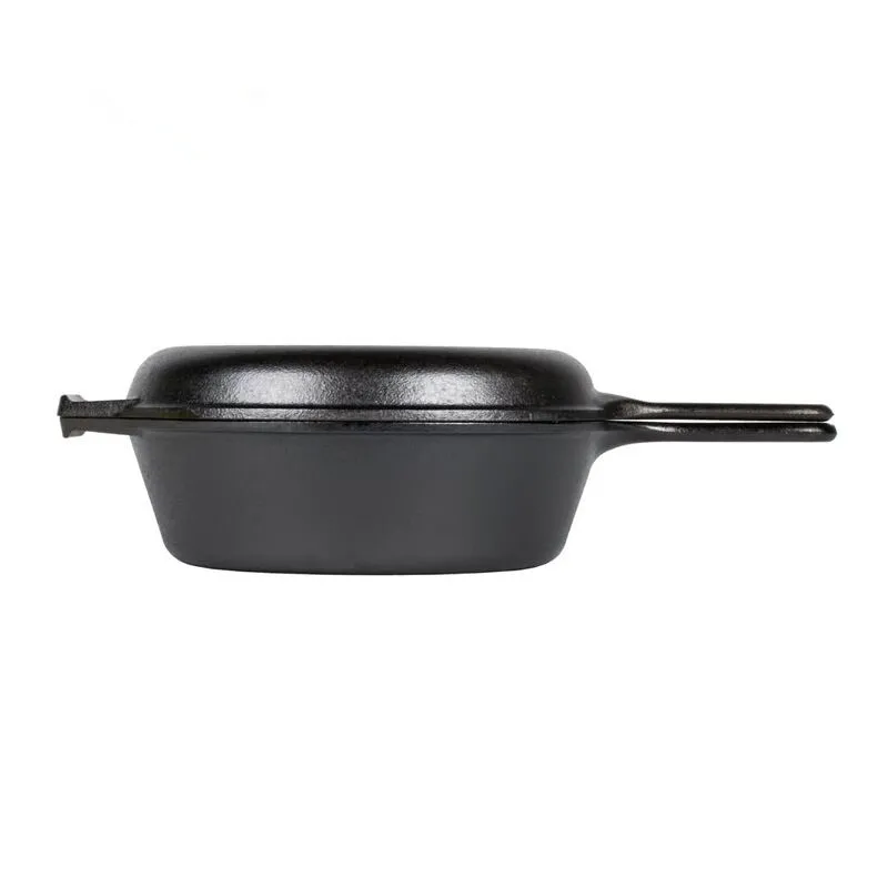 3 Quart Cast Iron Combo Cooker. Pre-seasoned Cast Iron Skillet