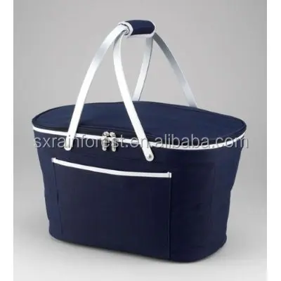 Складная портативная корзина для покупок, сумка-корзина для пикника