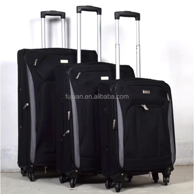 Заводская распродажа отличное качество 1200d ткань тележки 3 предмета в комплекте, 4 штуки/набор колес Избыточный запас багажные крутящееся