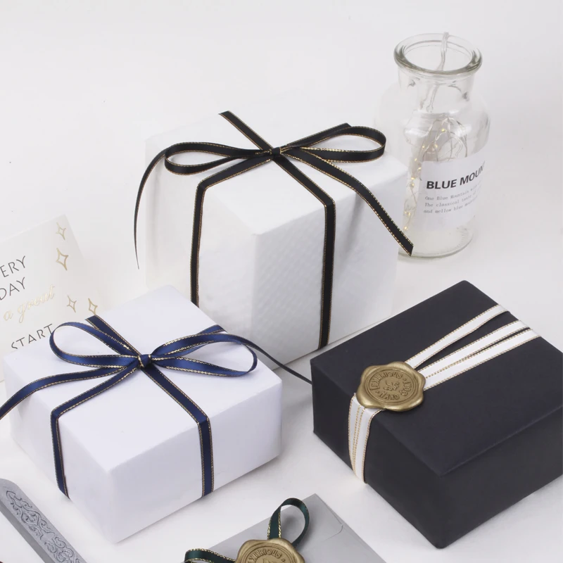 15 ярдов 6 мм однотонная Подарочная атласная лента