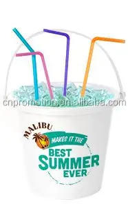 32OZ cheaper halloween durable plastic punch bucket cocktail bucket