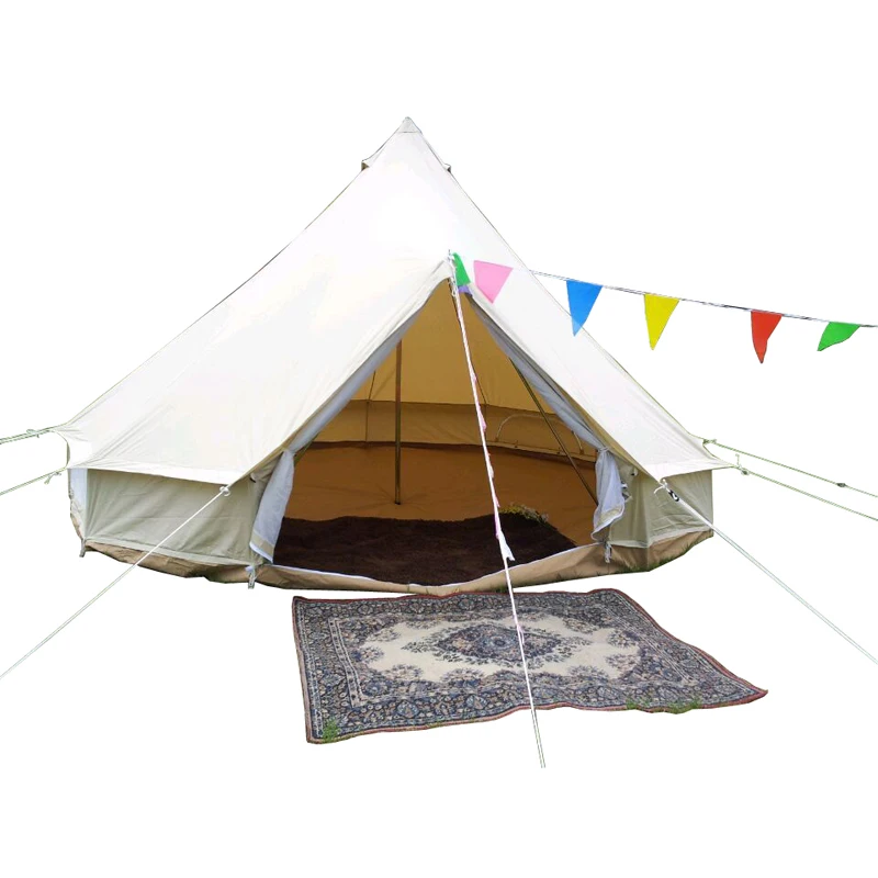 Outdoor luxury cotton canvas bell tent for sale