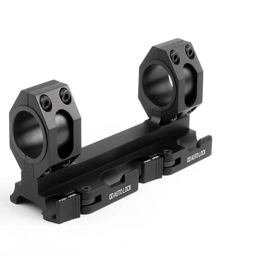 25.4mm 30mm Dual Ring Cantilever QD Scope Rings Mount Quick Release Picatinny Weaver Rail Hunting