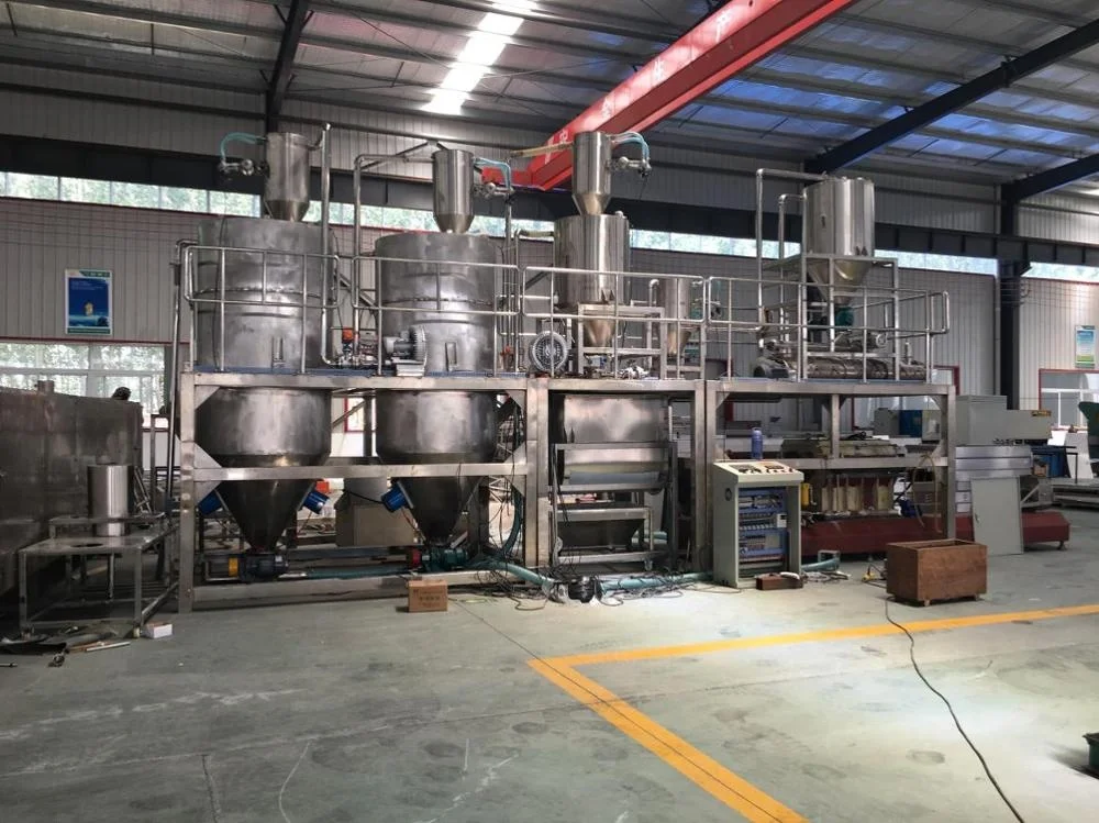 
100kg-6ton/h twin screw extruder automatic dry kibble pet food extruder 