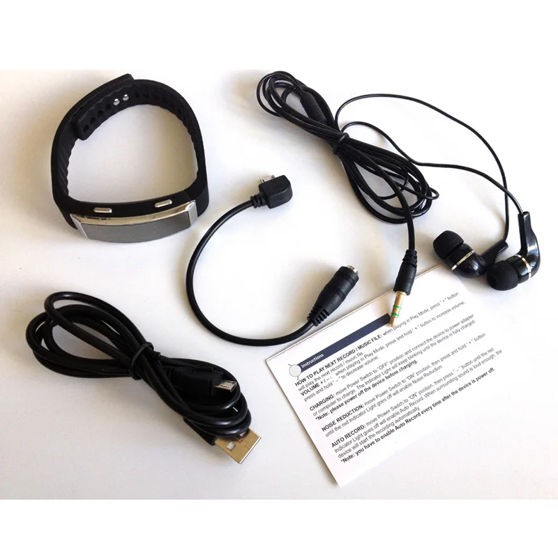 
8G Digital Audio Voice Recorder Sport Bracelet High fidelity recording Mp3 player (DW-SK201) 