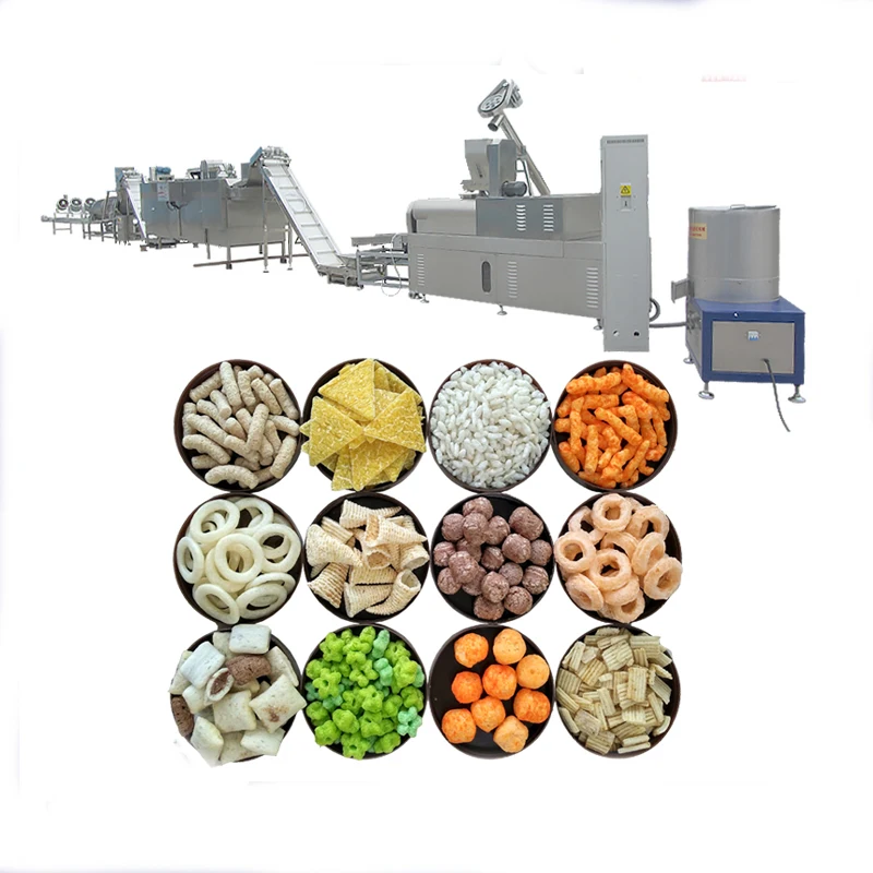 puffed rice making machine popcorn chips snack machinery