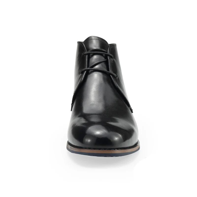 Wholesale office boots Men Hot Sale High Quality Height Increasing Men Chelsea Boots Genuine Leather Elevator Boots for Men
