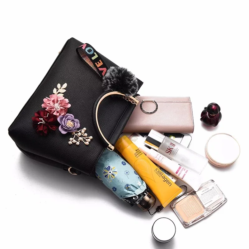 2018 New Trendy Lady Bags Rose Flower for wish Handbag in Guangzhou Bags
