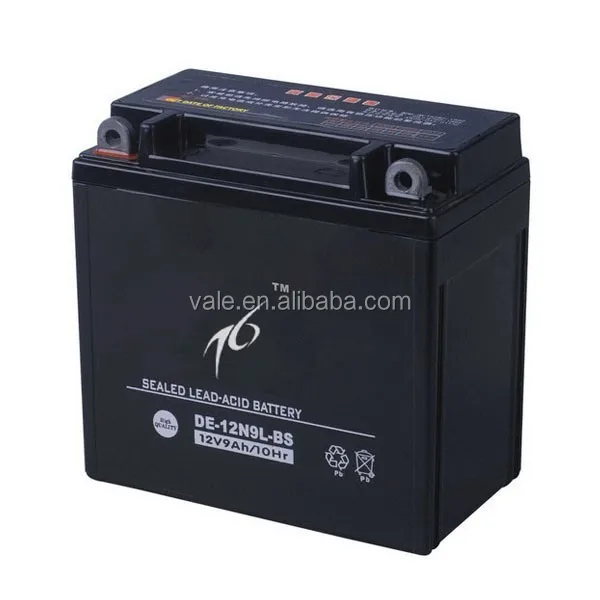 Good price 12v motorcycle battery 12N9L-BS