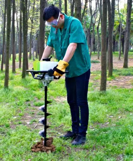 52CC 1.75KW 2 Stroke Gasoline Powered Earth Auger/Ground Drill/Post hole digger  with CE