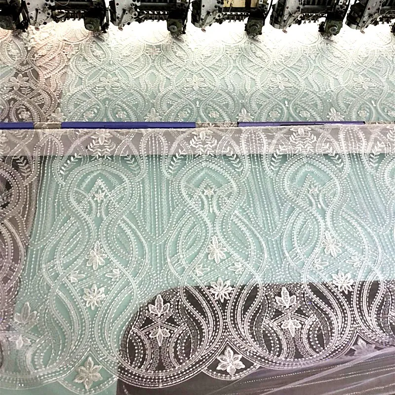 Custom guipure wedding dress lace