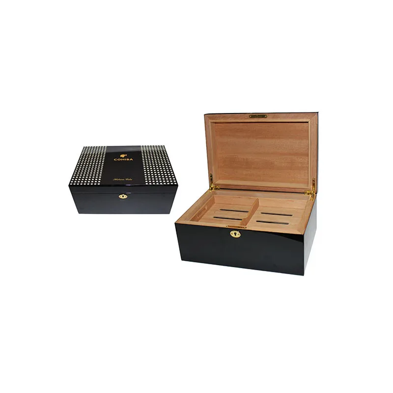
Wholesale Spanish Cedar Wooden Cigar Box Cohiba Humidor <img data-src=