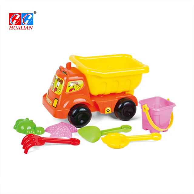 Летняя игрушка для детей, пластиковый песочный пляжный грузовик, Пляжная игрушка