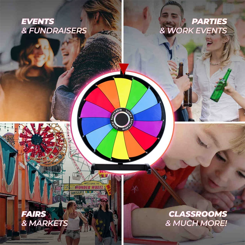 New Design Lucky Wheel 24 inch  Prize Wheel Of Fortune