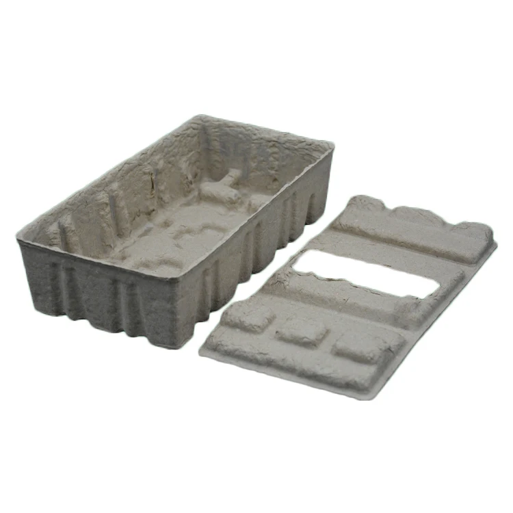 H38-Recycled Paper Pulp Box with Lid Protective Packaging