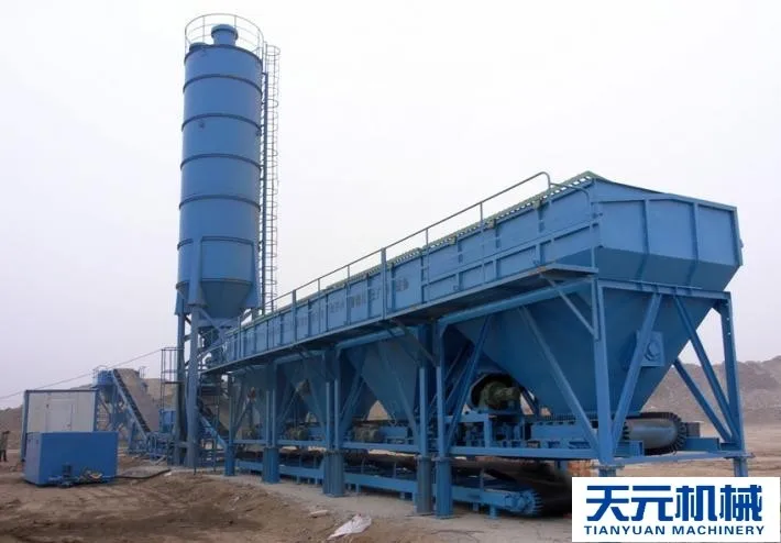Mini Concrete Mixing Station HZS35 with Bolted Cement Silo