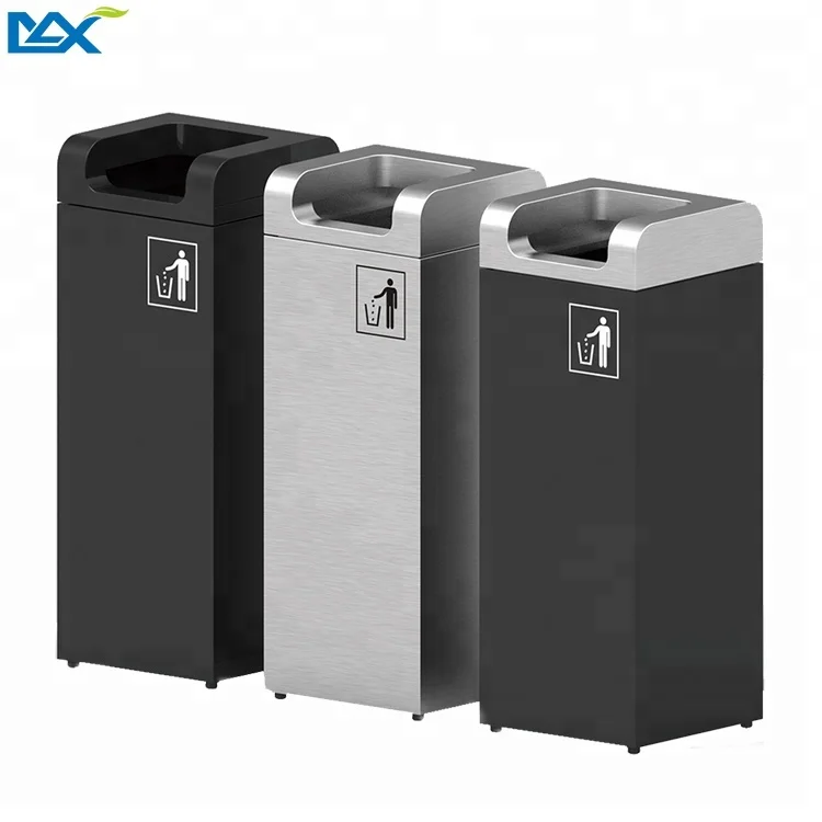 4 Gallon/8 Gallon Metal Garbage Container Indoor Recycle Designer Waste Bins
