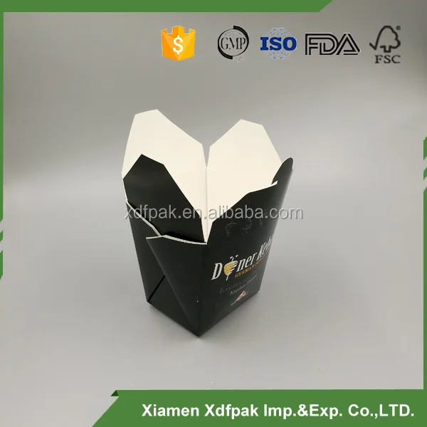 Wholesale a variety of cheap handleless Chinese food barrels can be customized fast food box food packaging box