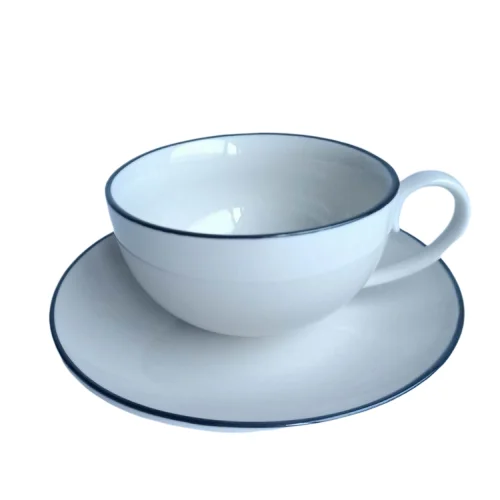 
Quality and cheap consise style Hand paintedCeramic Coffee cup and saucer set 