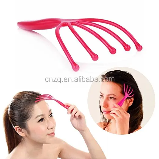 
2019 Stress Relax Plastic Portable Handy Head SPA Scalp Massager For Hair Growth 