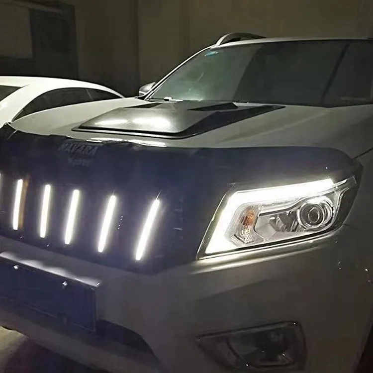 Universal ABS plastic bonnet scoop hood cover for navara np300 2016+ 4x4 car accessories