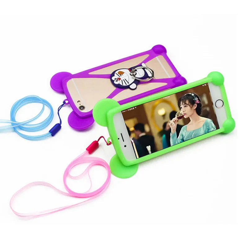 Custom 3D Cartoon Soft Universal Silicone Cell Phone Case Protective Cover