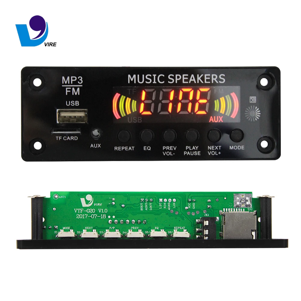 Hot Sale Bluetooth Tf Card Usb Mp3 Player Module