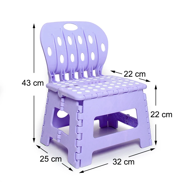
factory price save space backrest folding step chair 